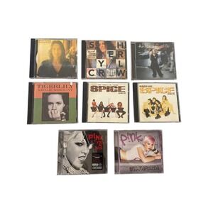 8 CD Lot Female Artists P!nk Spice Girls Avril Lavigne Sheryl Crow Joan Baez